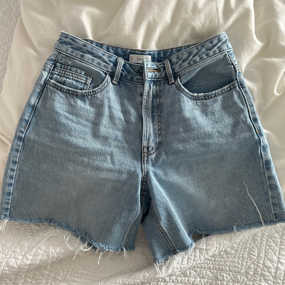 Mango Denim Shorts Inseam 6”